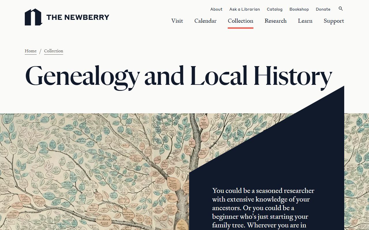 Newberry Library genealogy and local history collection in Chicago