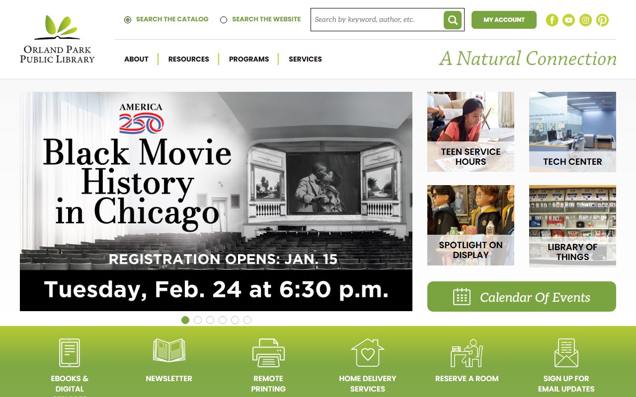 Orland Park Public Library genealogy records and research resources