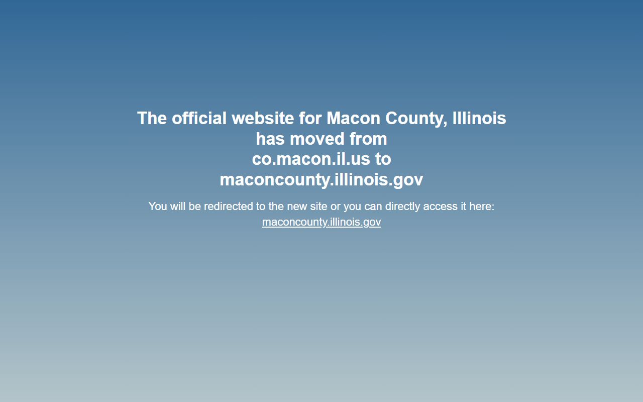 Macon County clerk vital records page for genealogy records